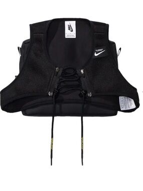Nike Black Lace-Up Crop Top
